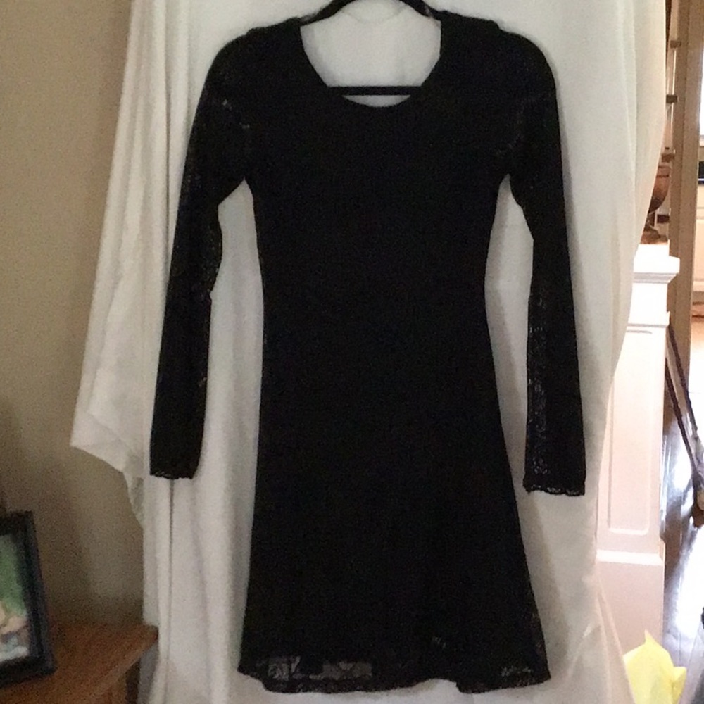 Lace black long sleeve